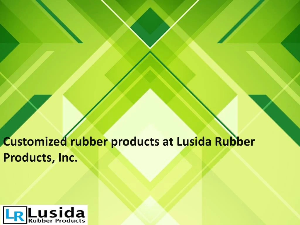 customized rubber products at lusida rubber