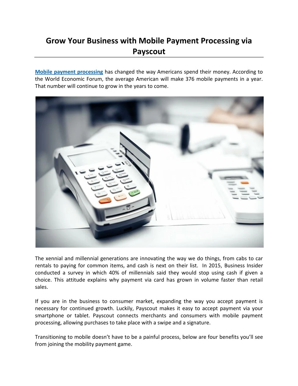 grow your business with mobile payment processing