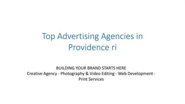 Top Advertising Agencies in Providence ri