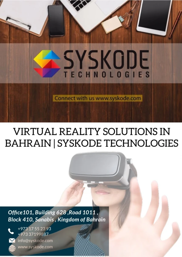 Virtual Reality Solutions in Bahrain | Syskode Technologies