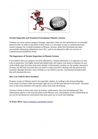 Termite Control Phoenix - slide 1