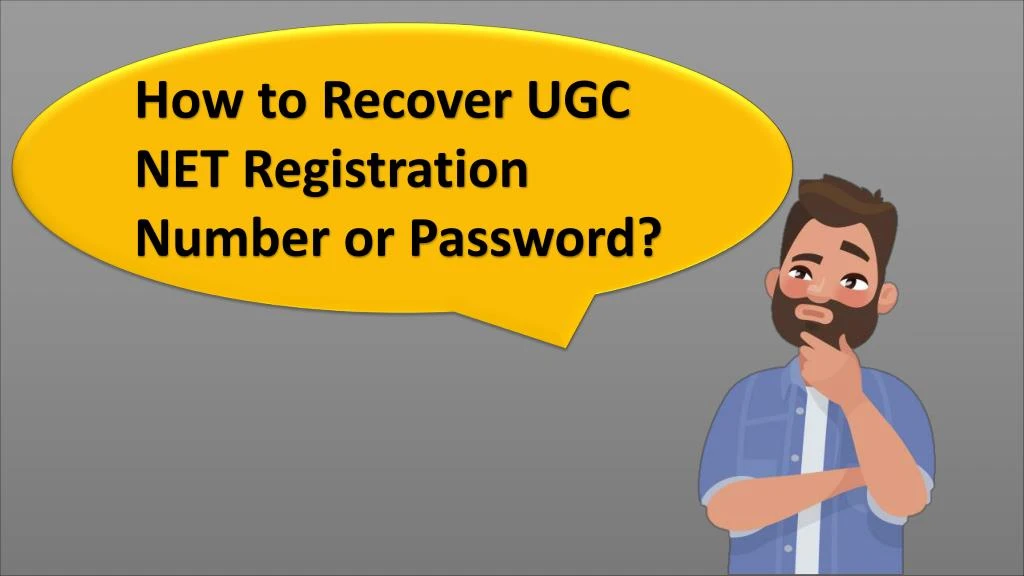 how to recover ugc net registration number