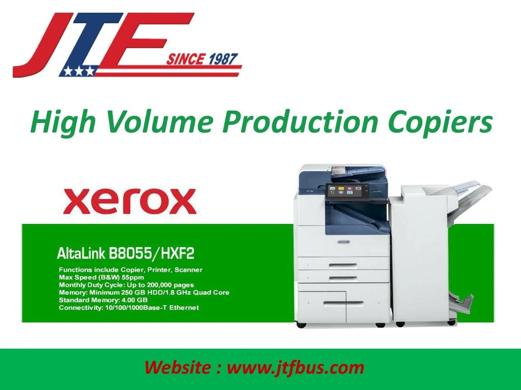 high volume production copiers