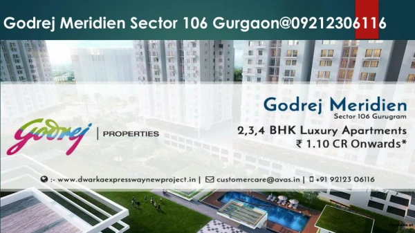 Godrej Meridien Sector 106 Gurgaon
