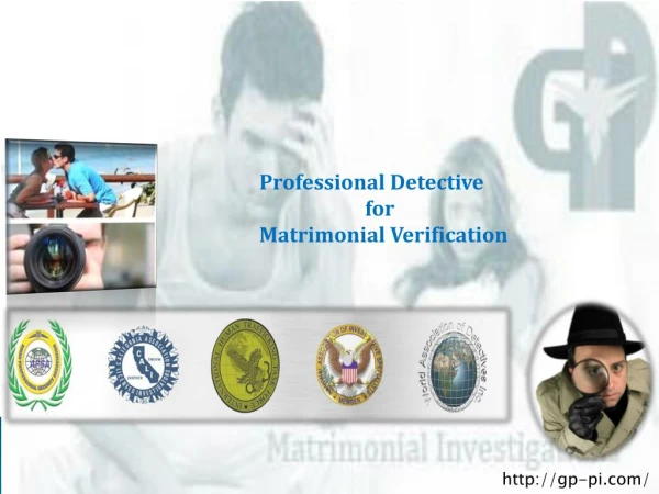 Professional Detective for Matrimonial Verification