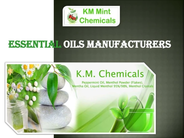 Essential Oils Manufacturers