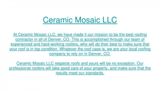 roofing contractor Denver CO - slide 1