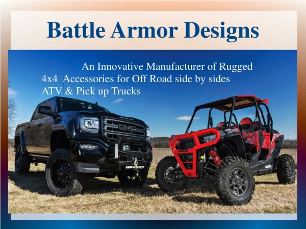Pickup Truck Accessories - Battle Armor Designs