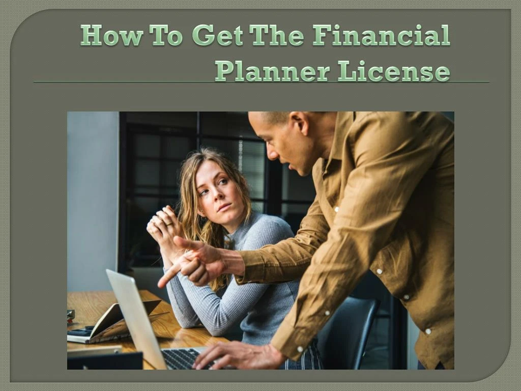 how to get the financial planner license