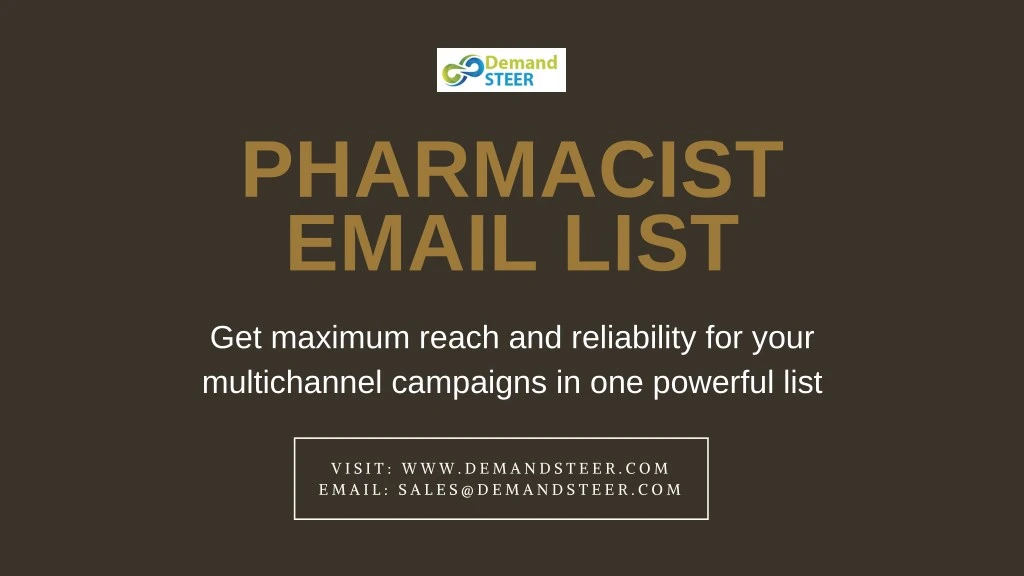 pharmacist email list