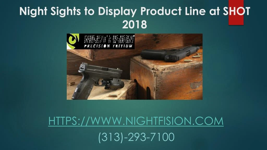 night sights to display product line at shot 2018