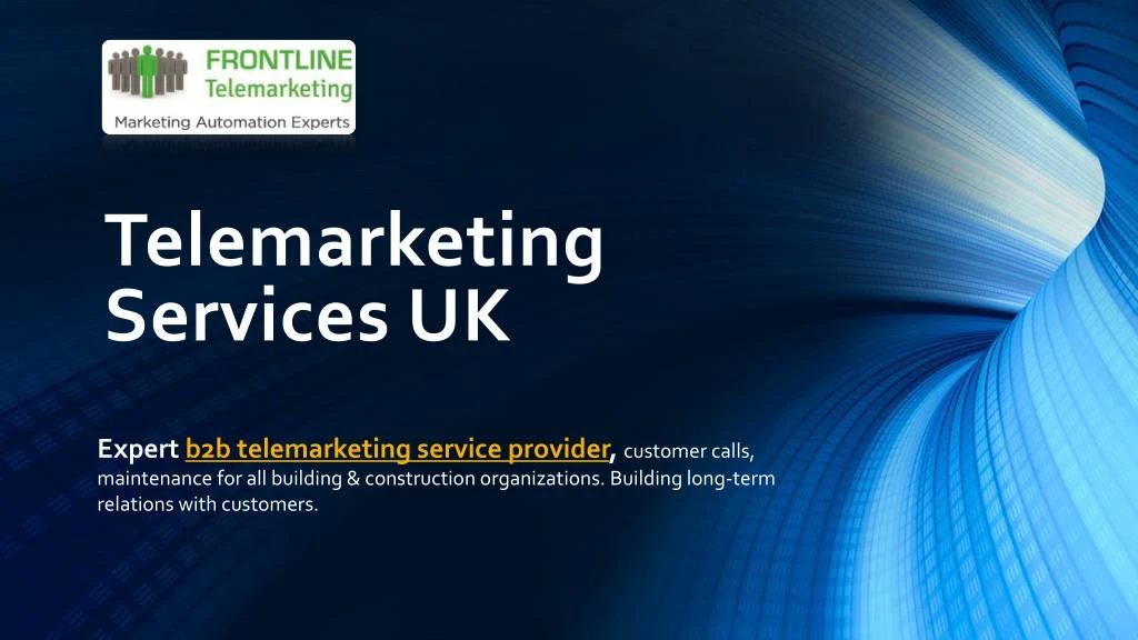 telemarketing services uk