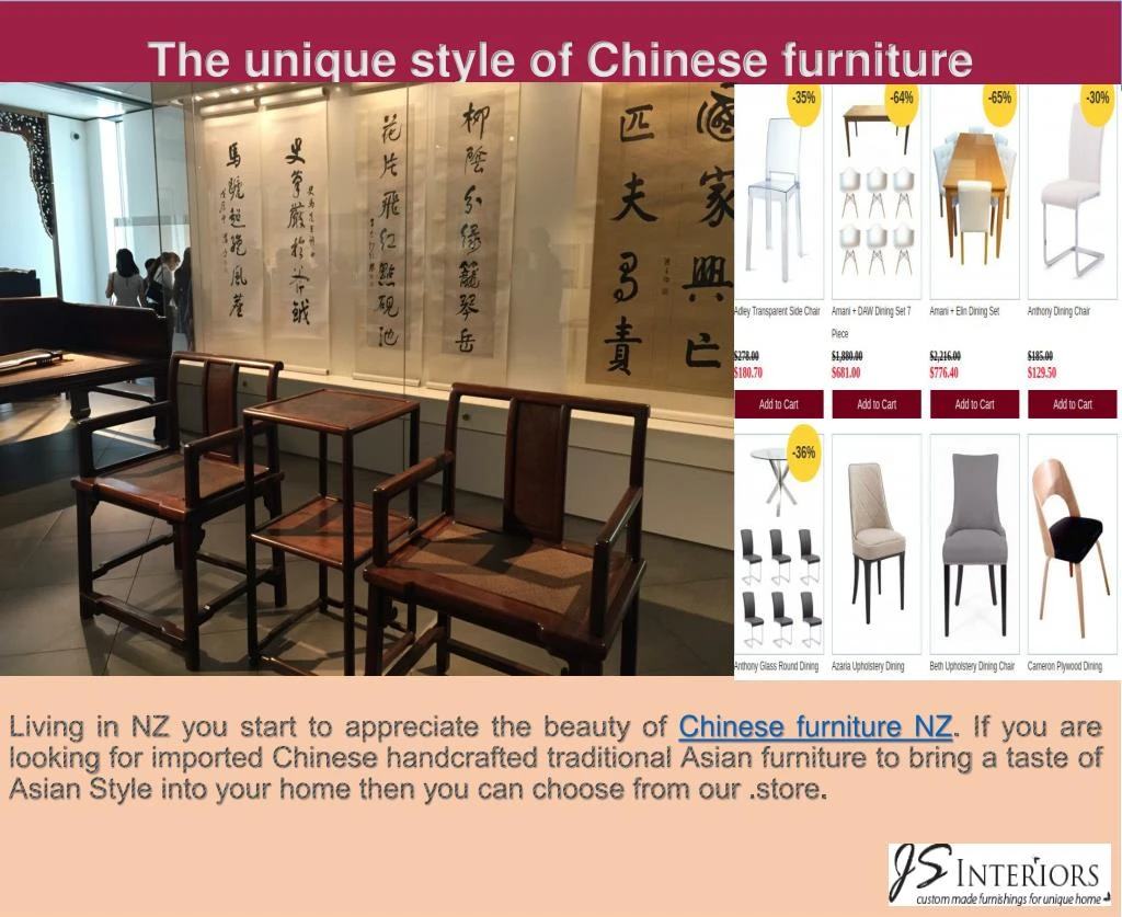 the unique style of chinese furniture