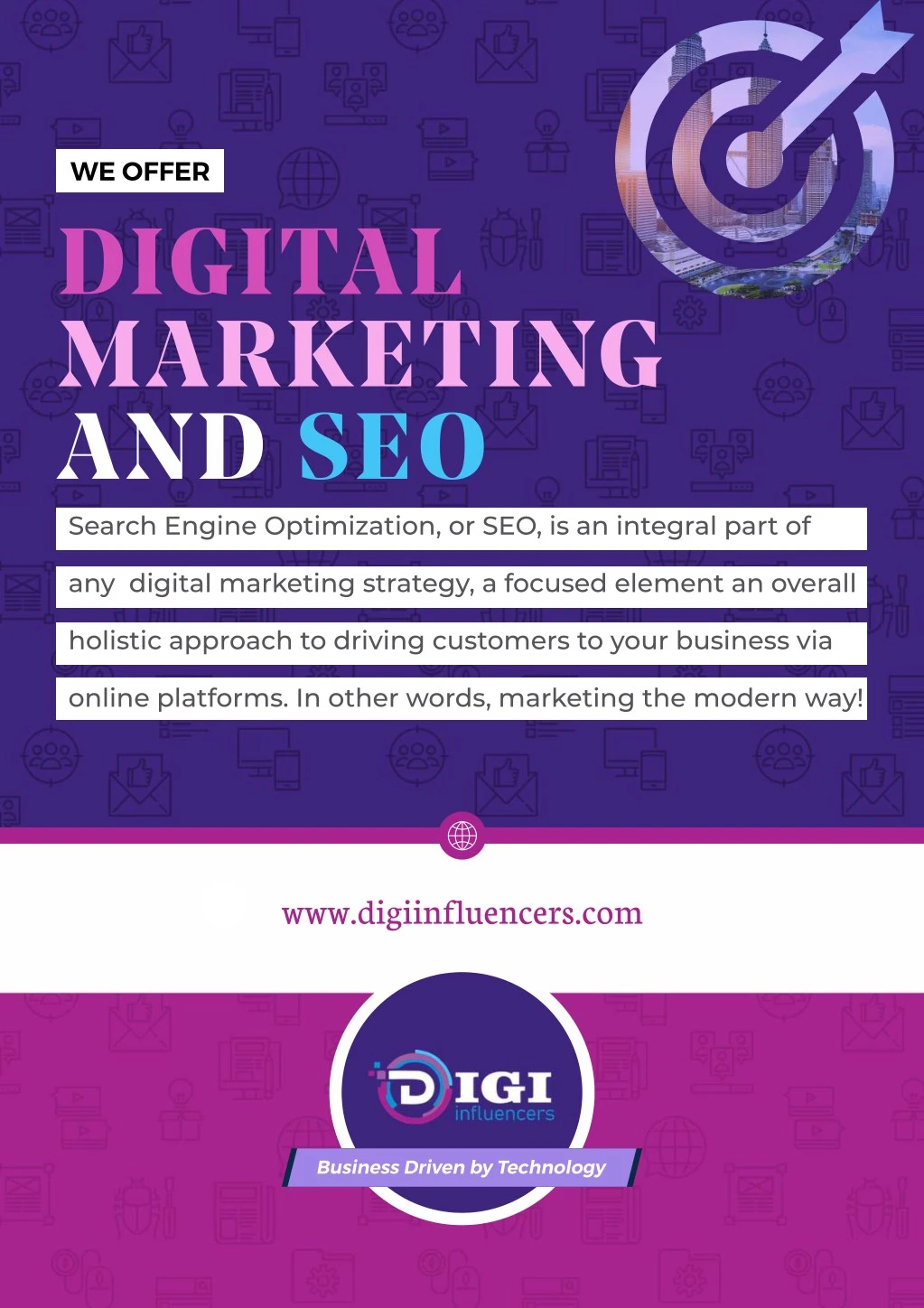 we offer digital marketing and seo search engine