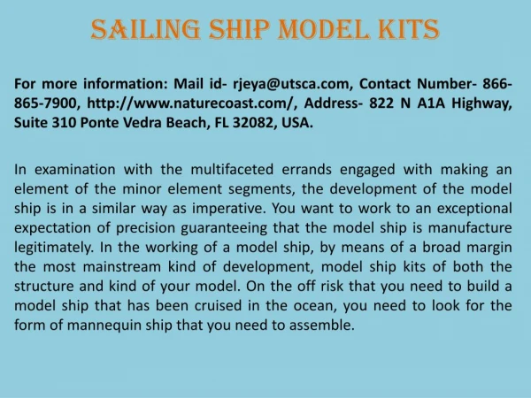 Sailing Ship Model Kits
