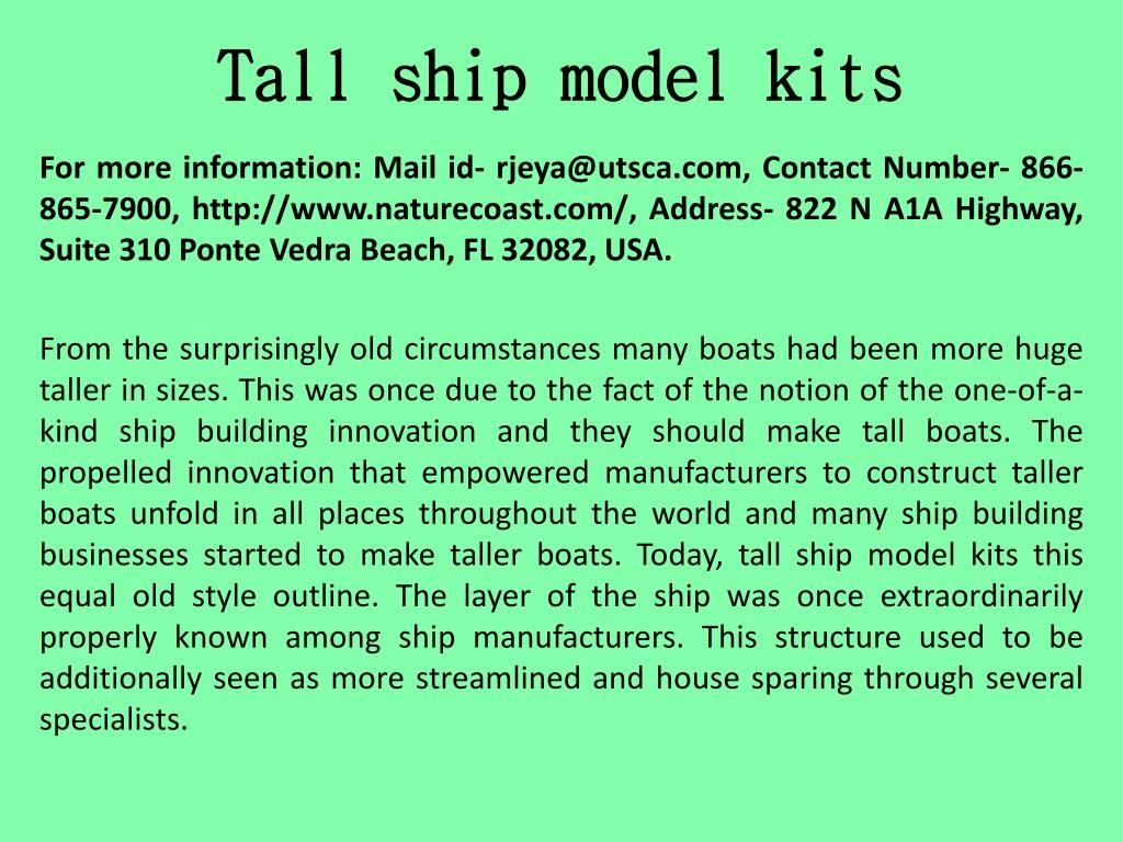 tall ship model kits