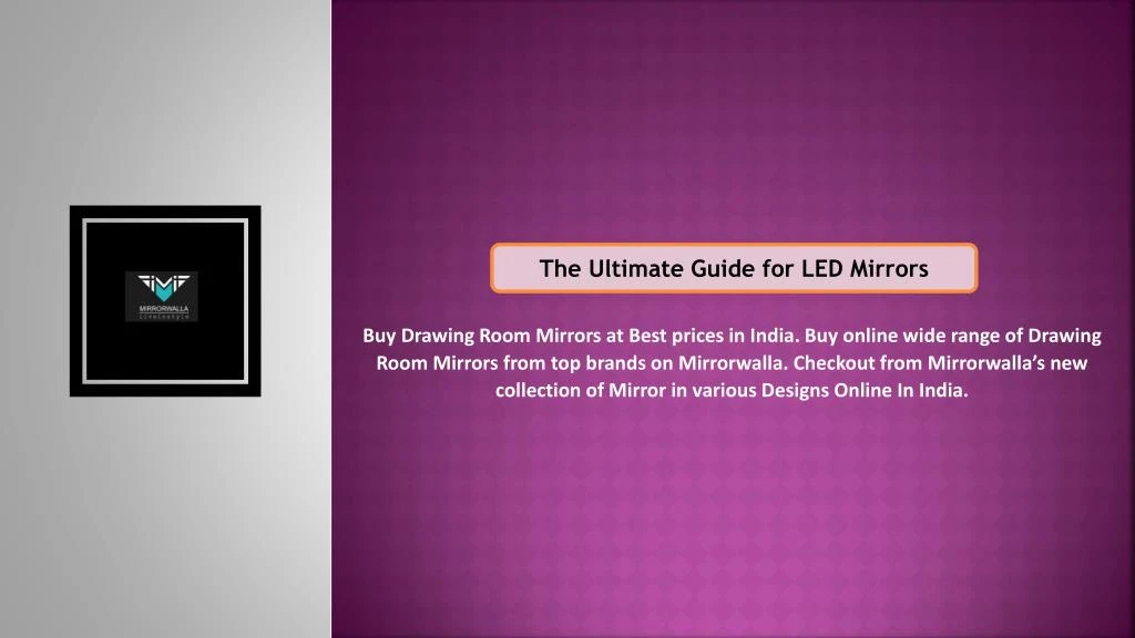 the ultimate guide for led mirrors