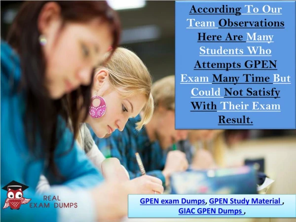 Download GIAC GPEN Exam 100% Passing Guarantee Study Material| GPEN Dumps Realexamdumps.com