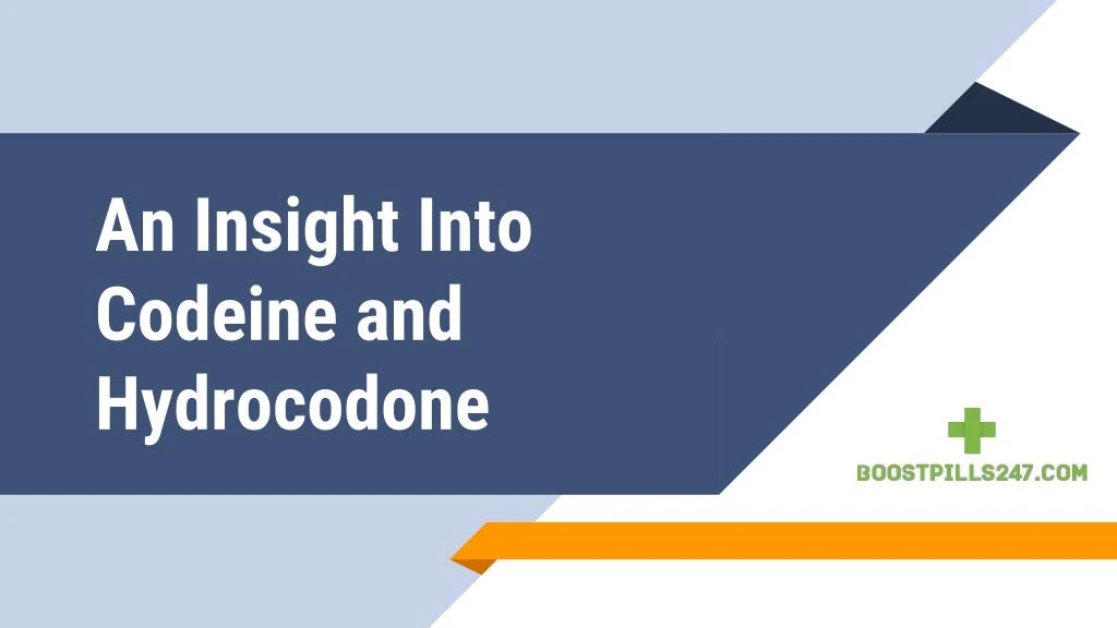 an insight into codeine and hydrocodone