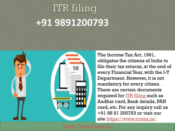 What is ITR filing 09891200793?