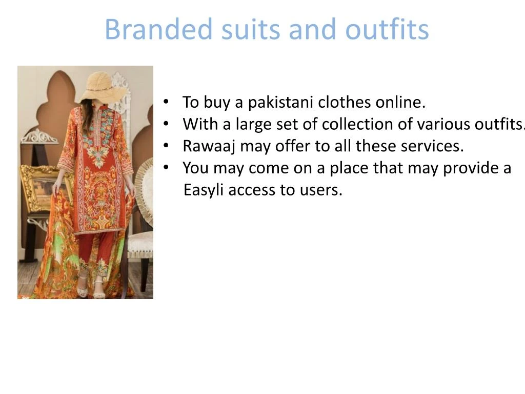 branded suits and outfits