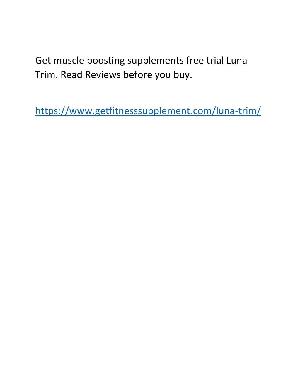 get muscle boosting supplements free trial luna
