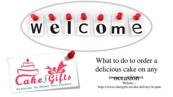 Visit Cakengifts.in to order any kind of cake or send a gift in Same Day?
