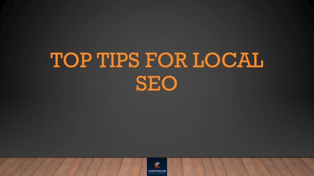 top tips for local seo