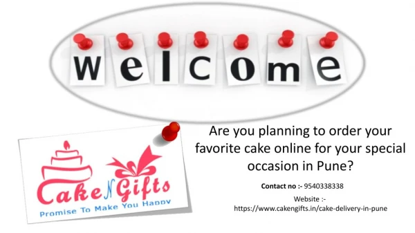 Visit Cakengifts.in to order your kids' favorite cake in Pune?