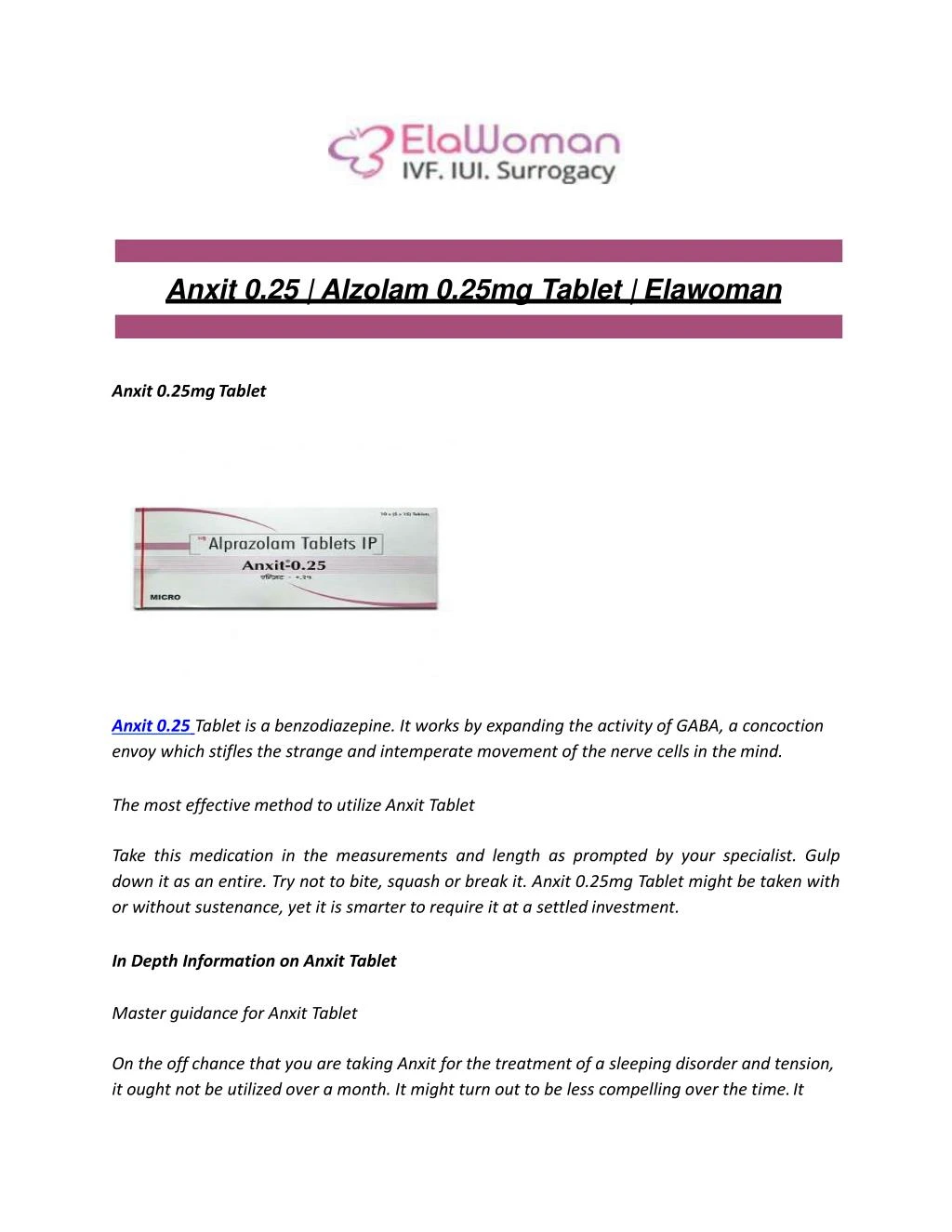 anxit 0 25 alzolam 0 25mg tablet elawoman