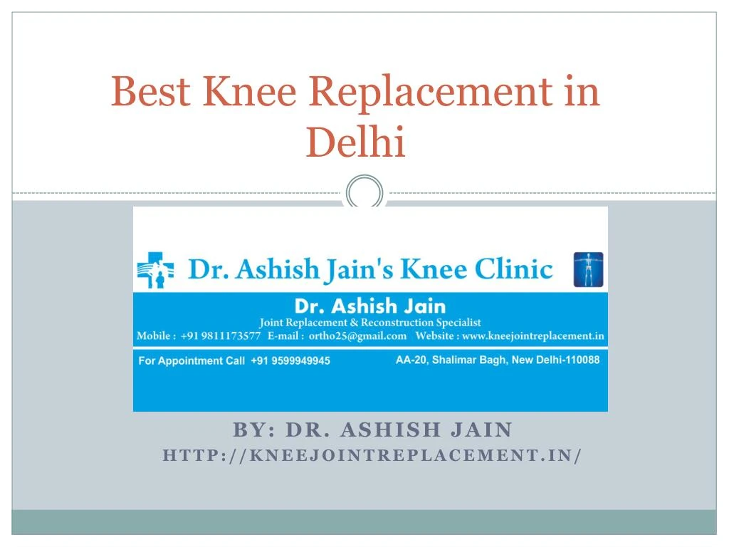 best knee replacement in delhi