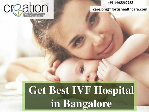 Good results Price of IVF Centers Expert in Bangalore