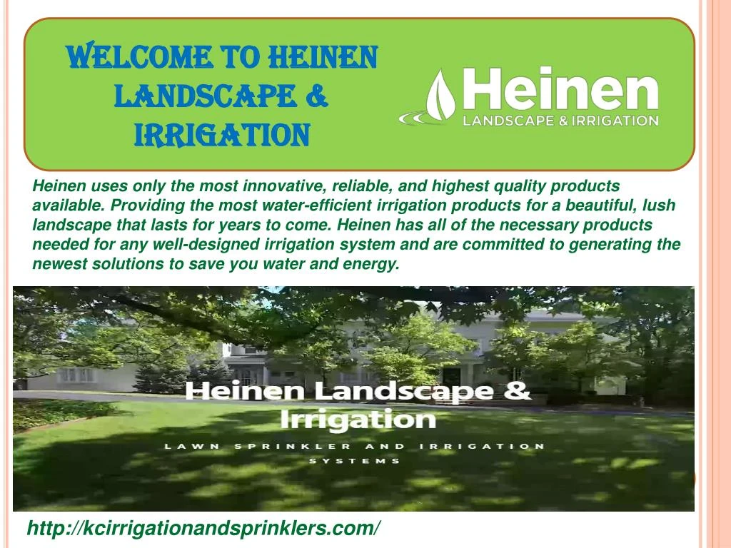 welcome to heinen landscape irrigation