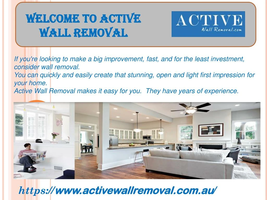 welcome to active wall removal