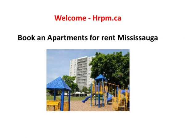 Book an Apartments for rent Mississauga
