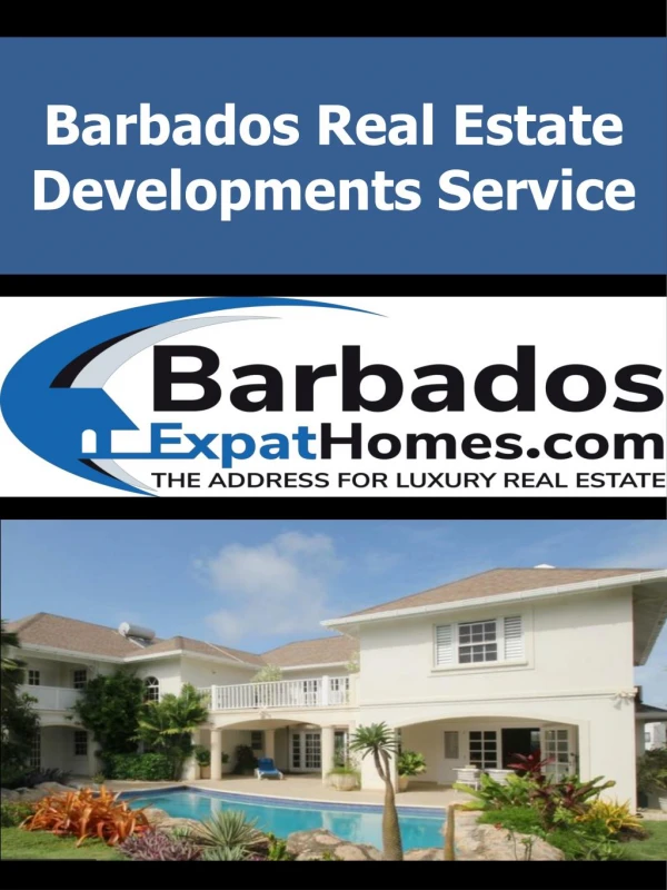 Barbados Real Estate Developments Service