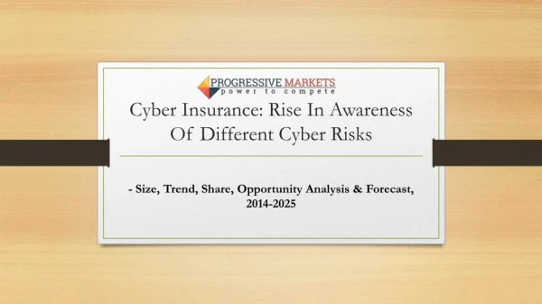 Cyber Insurance Market: Global Opportunities & Industry Forecast 2025