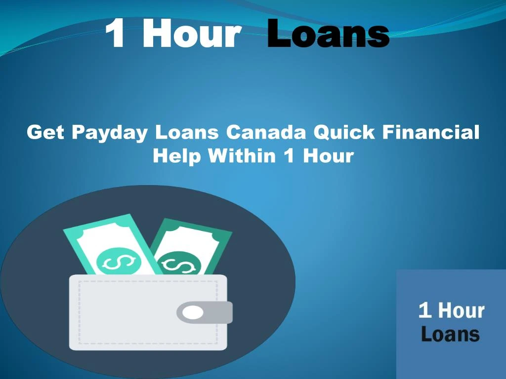 1 hour loans