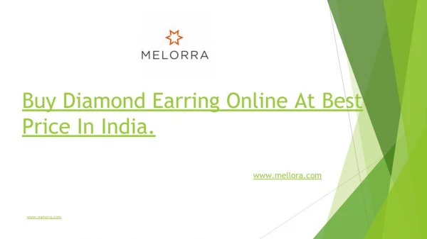 Gold & Diamond Earring For Women Online