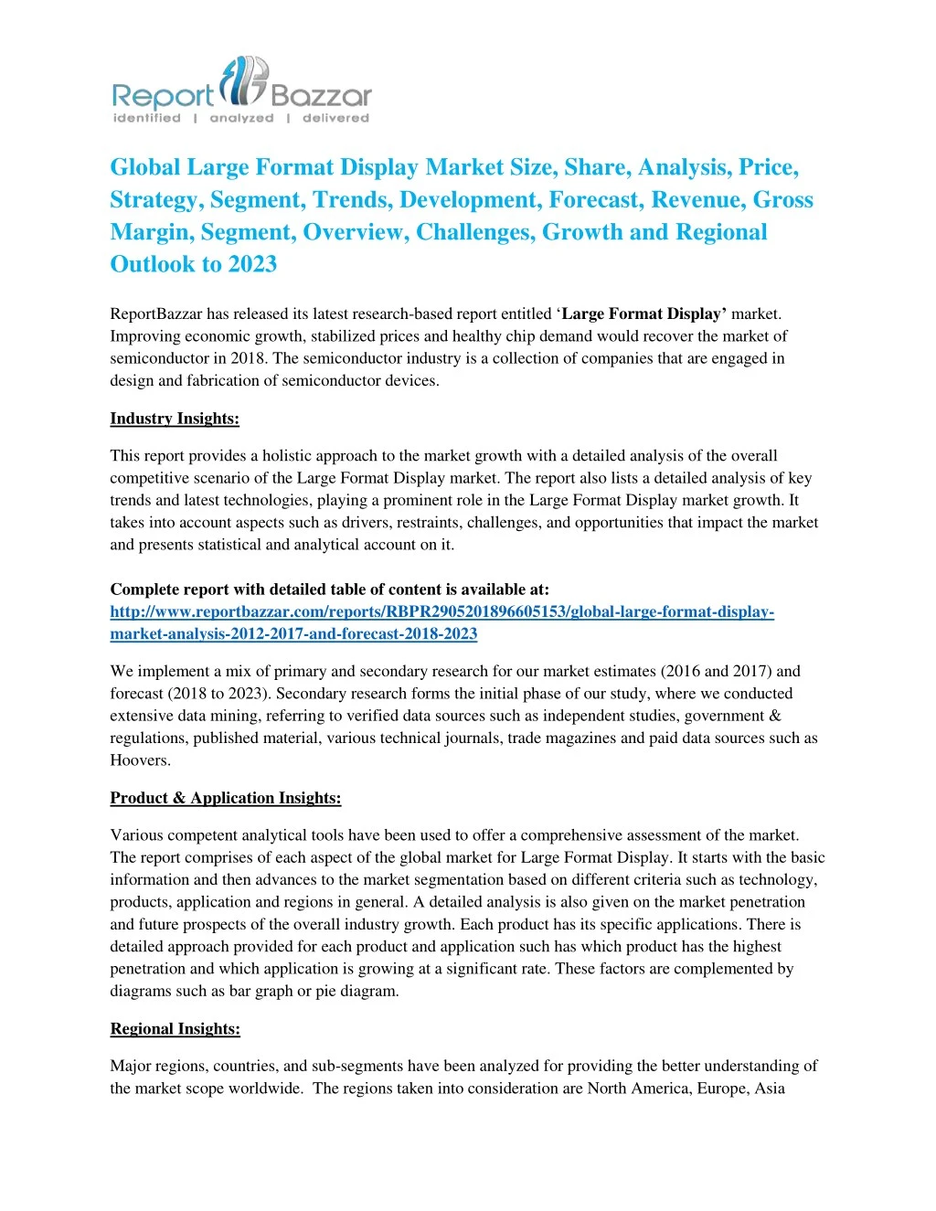 global large format display market size share