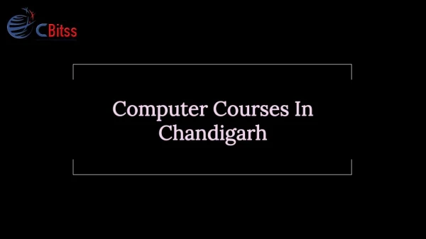 computer courses in chandigarh