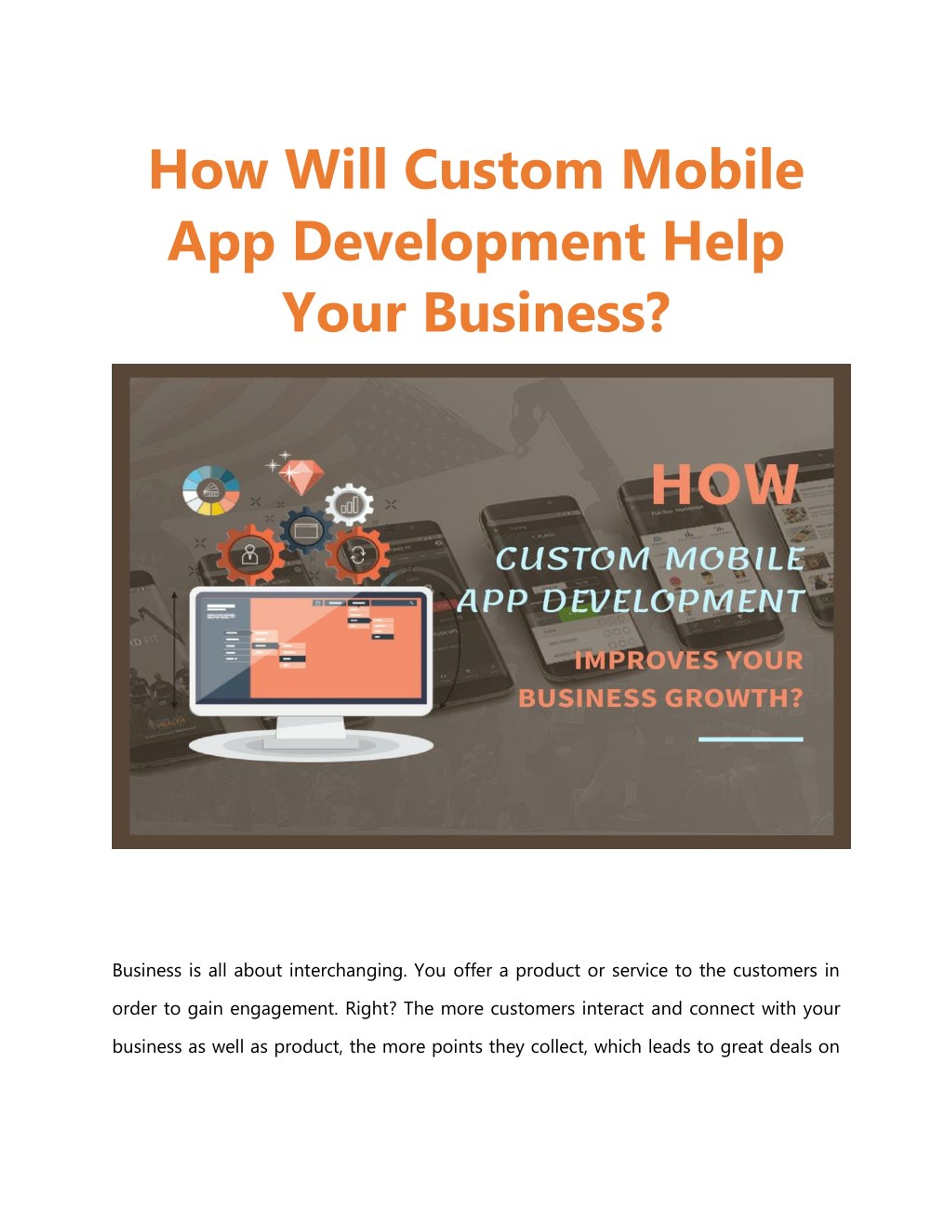 PPT - How Custom Mobile App Development Improves Your Business Growth ...