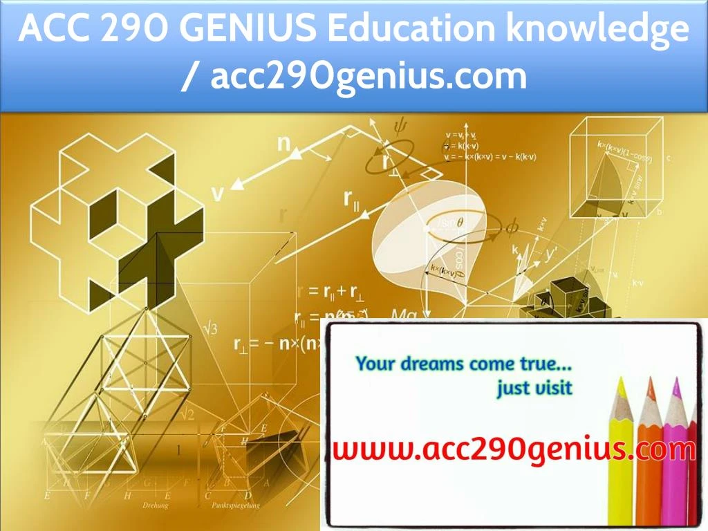 acc 290 genius education knowledge acc290genius