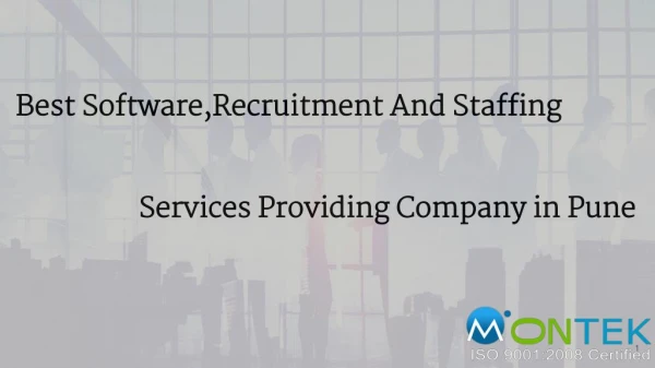 Best Software,Recruitment And Staffing services providing company in pune
