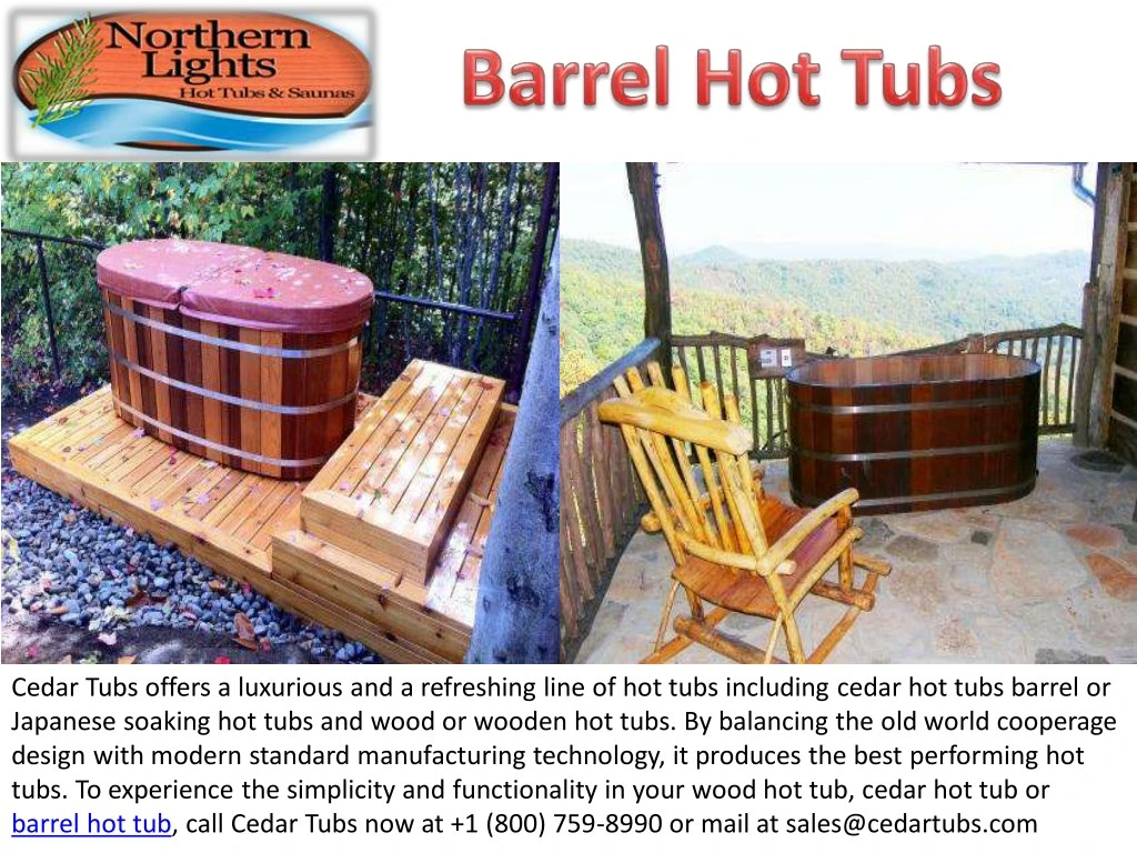 cedar tubs offers a luxurious and a refreshing