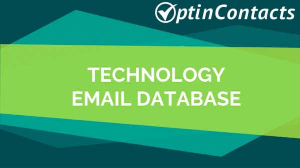 Technology Users Email List