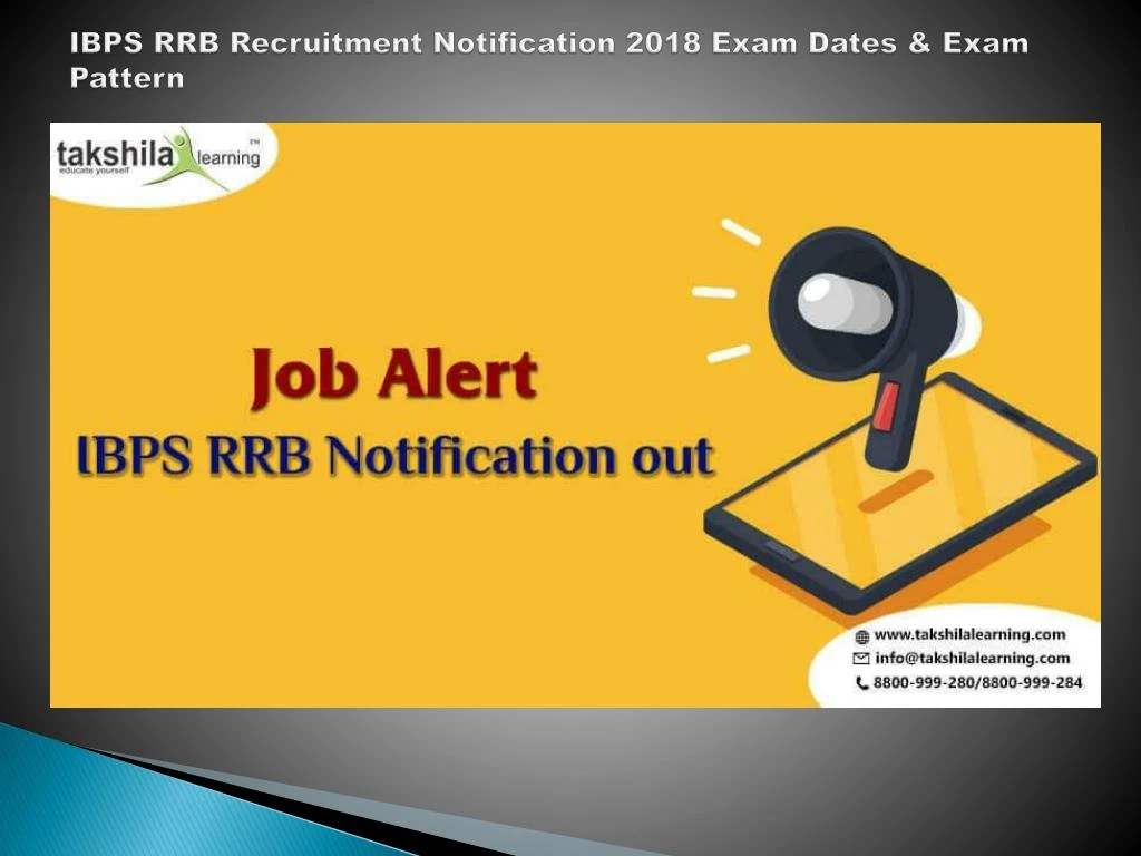 ibps rrb recruitment notification 2018 exam dates exam pattern