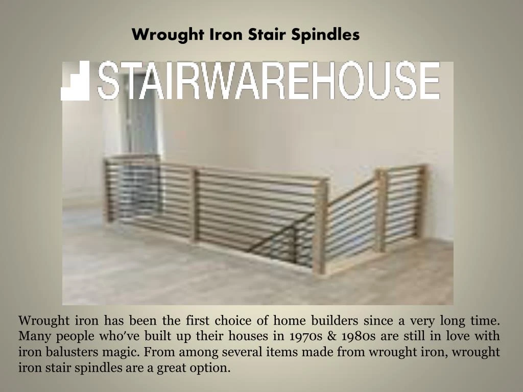 wrought iron stair spindles