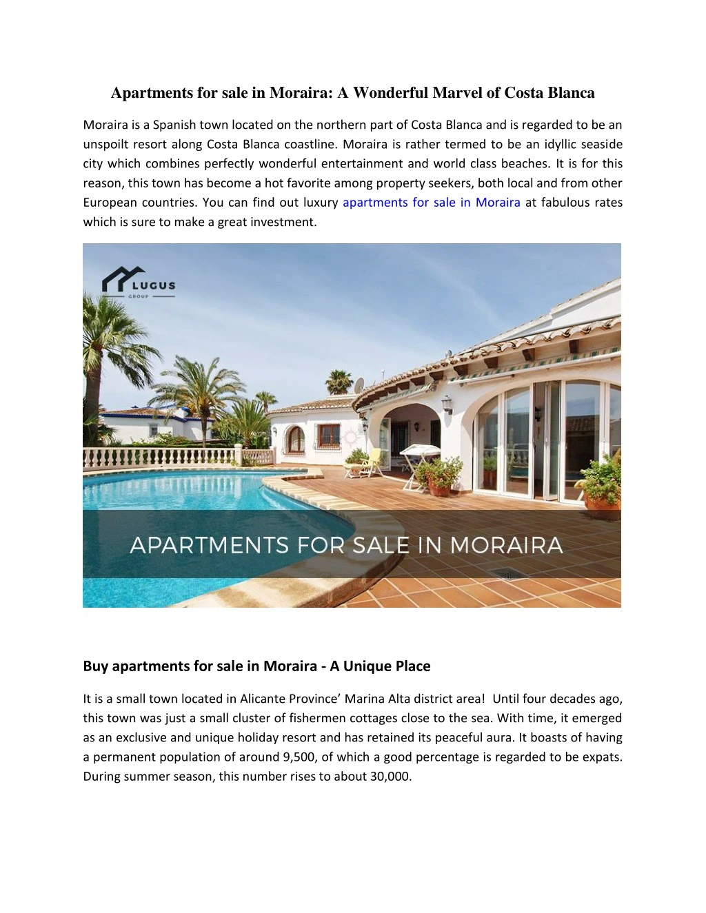apartments for sale in moraira a wonderful marvel