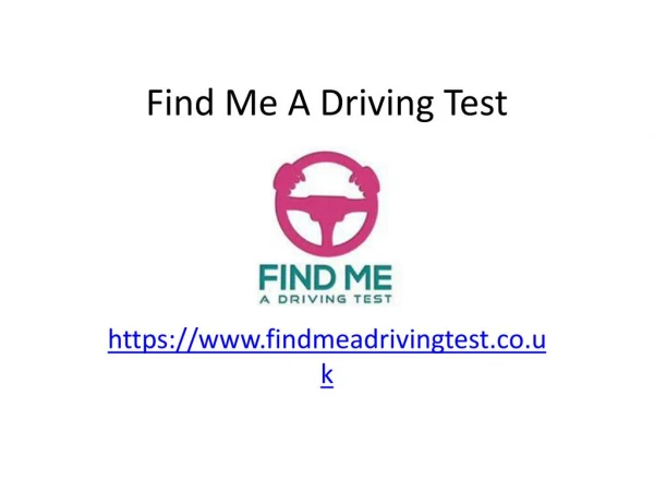 Find Me A Driving Test